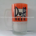 K-104-20W high quality frosted beer mug with decal